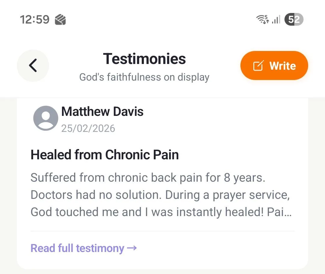 testimonies